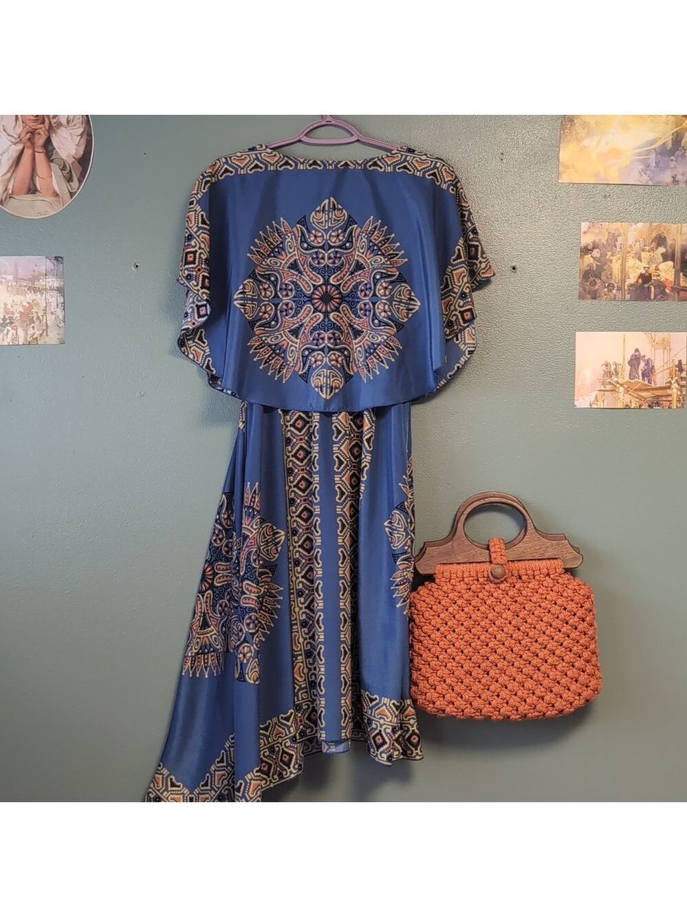 Cape & Drape Tribal Dress - Picture 5 of 12